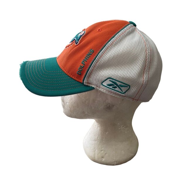 Vtg Reebok Authentic Sideline Miami Dolphins Hat OSFA - Picture 2 of 6